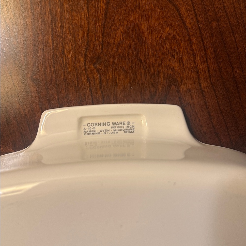 Beautiful Corningware Le Romarin Baking Dish with Glass Lid 10x10x2 - Picture 7 of 8